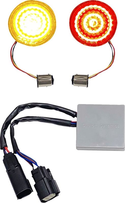 Insatser blinkers Custom Dynamics SMART Tsig LED röd Touring 14-upp