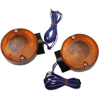 Blinkers Drag Specialties svart fram Touring 83-15, Softail 87-06