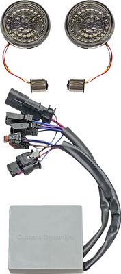 Insatser blinkers Custom Dynamics SMART LED röd Softail 18-24