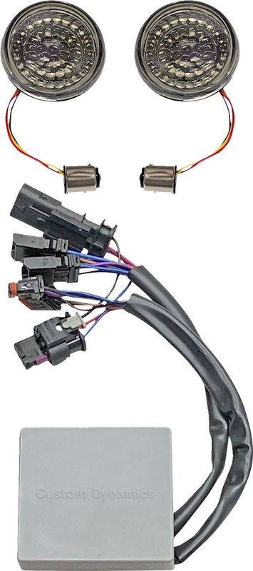 Insatser blinkers Custom Dynamics SMART LED röd Softail 18-24