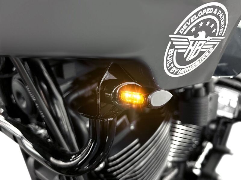 Blinkers fram HeinzBikes Micro svart anodiserad FXLRST Low Rider ST 22-26