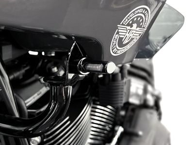 Blinkers fram HeinzBikes Micro svart anodiserad FXLRST Low Rider ST 22-26
