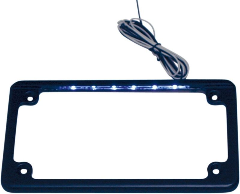 Nummerplåtsram Custom Dynamics LED svart
