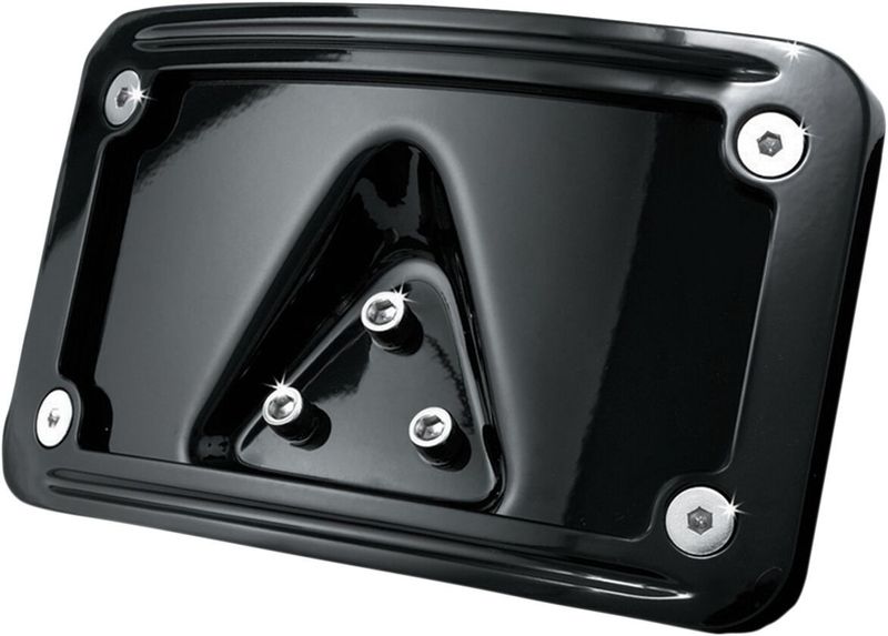 Fäste nummerplåt Kuryakyn Laydown svart Honda 02-09
