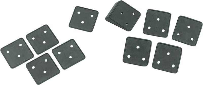 Packningar nummerplåtshållare Drag Specialties 12-0049-RW kilformad (5-pack)