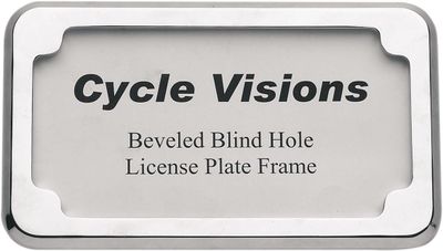 Nummerplåtsram Cycle Visions Beveled
