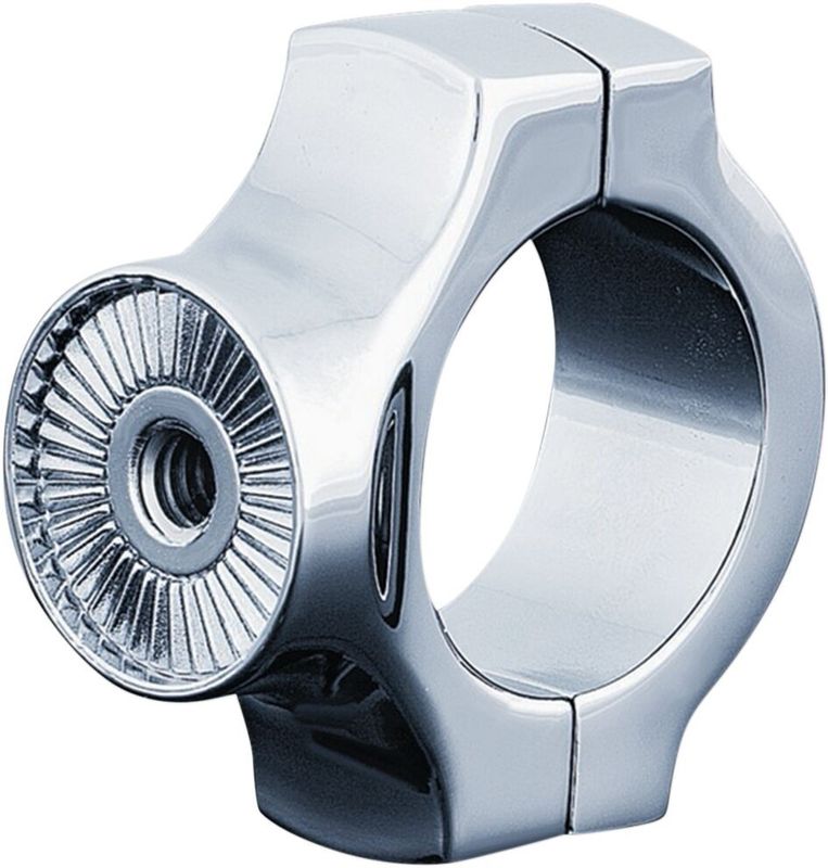 Fäste sidomonterad nummerplåt svingarm Kuryakyn 1-1/4" krom Softail 18-24, Yamaha 99-13