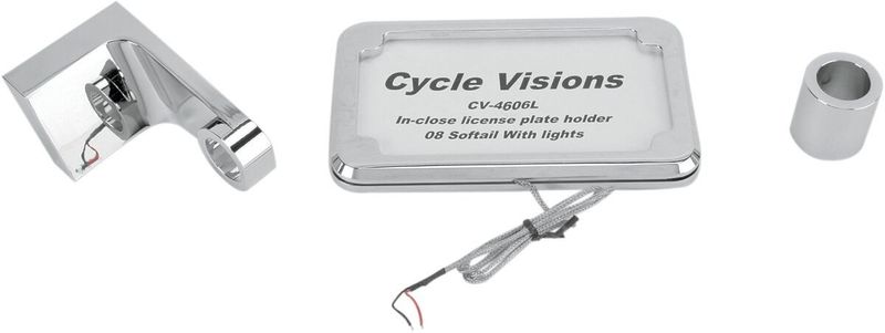 Nummerplåtshållare Cycle Visions med belysning Softail 08-17