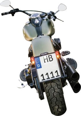 Nummerplåtshållare HeinzBikes All-Inn 2.0 177mm svart universal