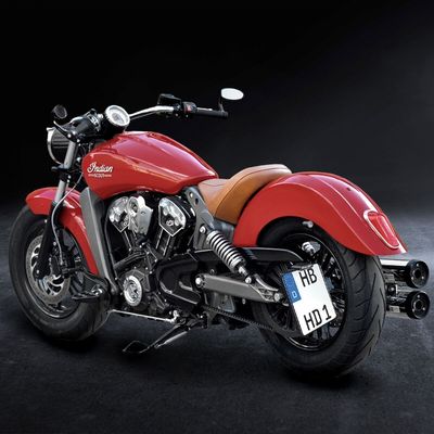 Nummerplåtshållare sidomontering Heinz Bikes svart Indian 15-22