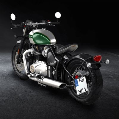 Fästen nummerplåt Heinz Bikes Slip-In svart Triumph 12-24
