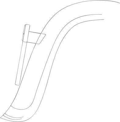 Adapter nummerplåtshållare HeinzBikes Blokks svart Touring without center