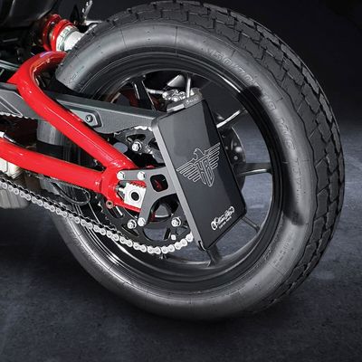 Nummerplåtshållare sidomonterad Heinz Bikes bakljus FTR Storbritannien