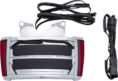 Nummerplåtsram Ciro LED Touring 14-24 krom/röd
