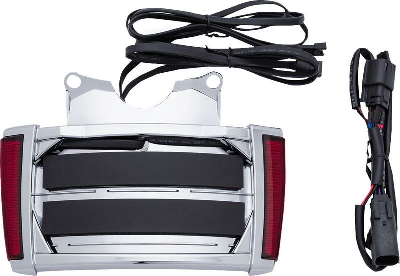 Nummerplåtsram Ciro LED Touring 14-24 krom/röd