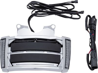Nummerplåtsram Ciro LED Touring 14-24 krom/rökfärgad