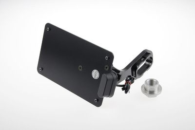 Nummerplåtshållare sidomontering Cult-Werk France svart FXSB 13-17