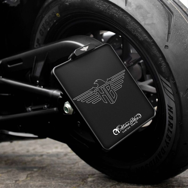Nummerplåtshållare sidomonterad Heinz Bikes höger HBSKZ-RH-NL LED Pan America 21-24