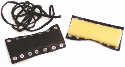 Kåpor handtag Drag Specialties Fringed läder svart H-D 82-95