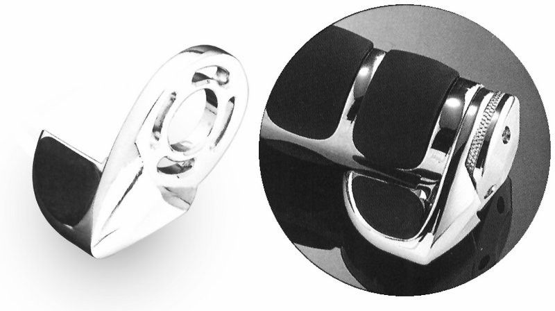 Handstöd till ISO-grips, avlastar gas-handen. Küryakyn