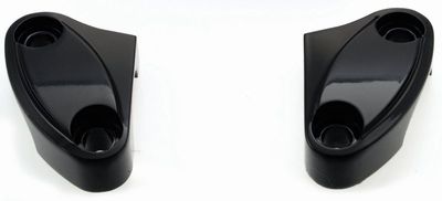 Styrklammer styre MCS svart Various 73-17 Big Twin, XL