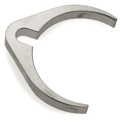 Vajerklammer C-klammer 49mm gaffelben, polerad aluminium