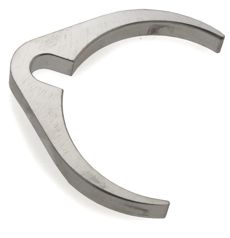 Vajerklammer C-klammer 49mm gaffelben, polerad aluminium