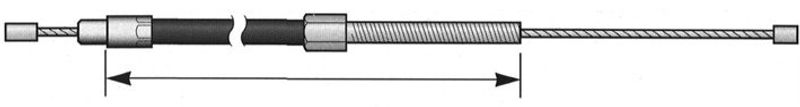 Kopplingsvajer STD, XL 71-85, 42 lång