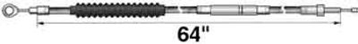 Kopplingsvajer Drag Specialties High-Efficiency 63 11/16 rostfri flätad stål FXR 87-94