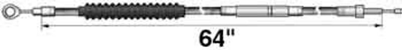 Kopplingsvajer Drag Specialties High-Efficiency 63 11/16 rostfri flätad stål FXR 87-94