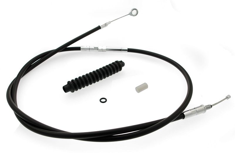 Kopplingsvajer Drag Specialties High-Efficiency svart vinyl Softail 07-17, Dyna 06-16