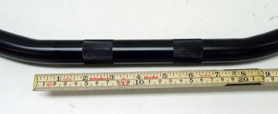 Dragbar styre 1 (B81cm, P13cm, svart, utan inpressning)