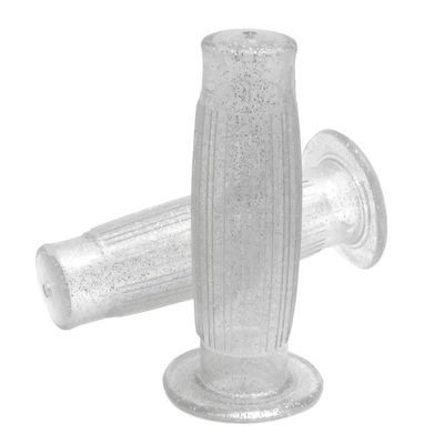 Barrel Style Grip Set Metalflake Silver 1