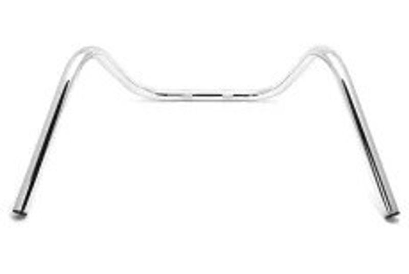 D66 Bars Buckhorn, 1 inch, chrome with dimples