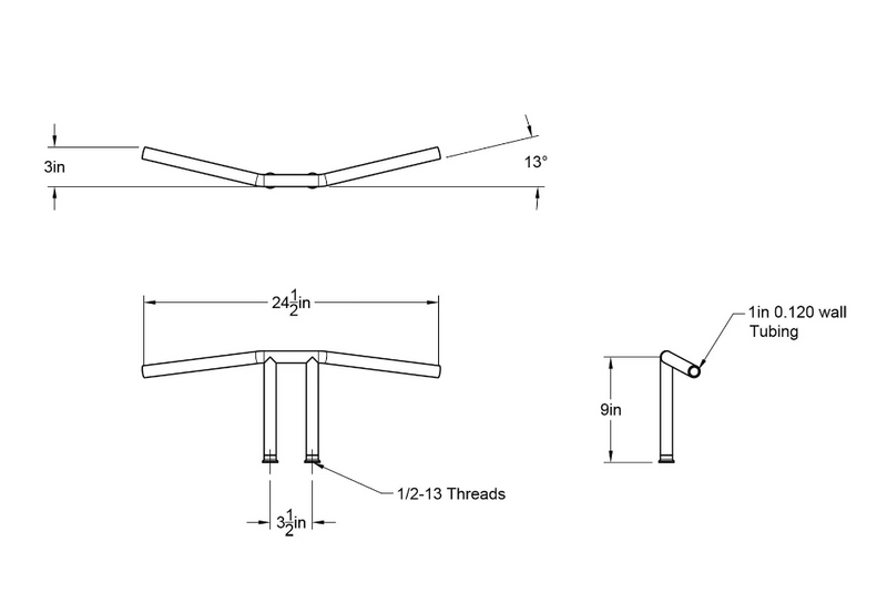 Styre Prism Supply T-Bar rostfritt stål