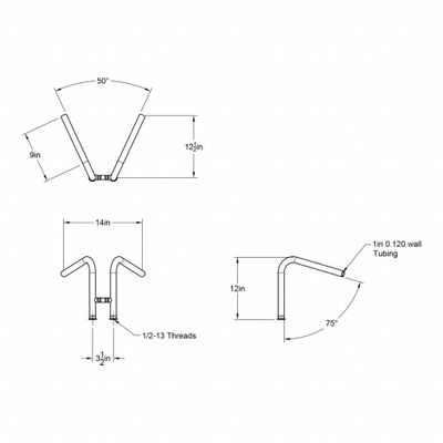 Styre Prism Supply Rabbit rostfritt stål