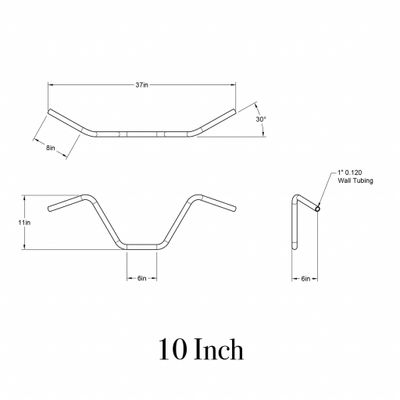 Styre Prism Supply Hurricane 10 tum rostfritt stål