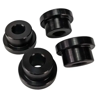 TC Bros Solid Riser Bushings Black (Dyna, FXR, Softail, Sportster)