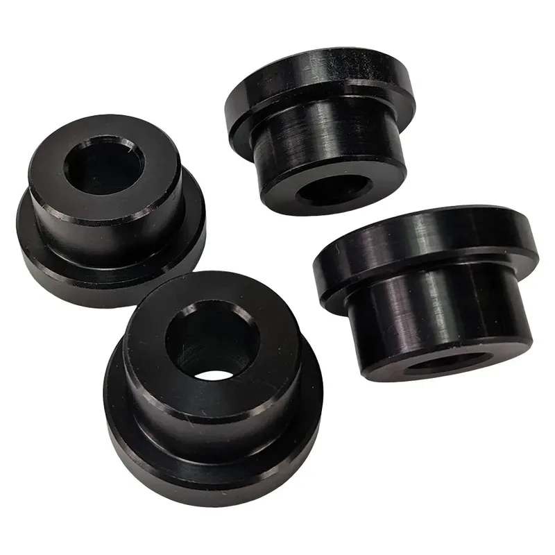 TC Bros Solid Riser Bushings Black (Dyna, FXR, Softail, Sportster)