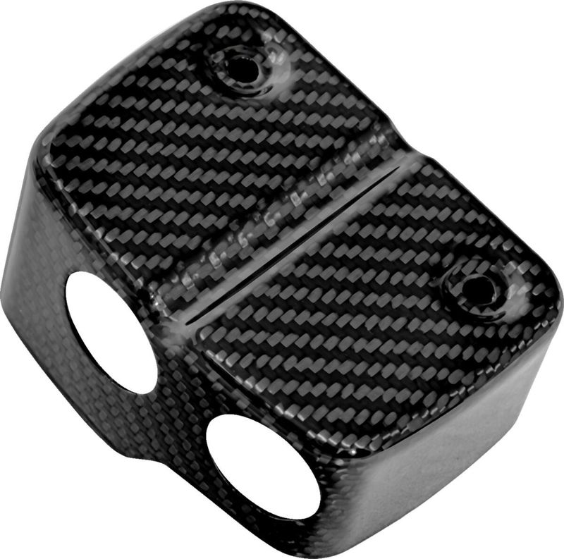 Kåpa tändspole Saddlemen Dyna 99-05 kolfiber blank