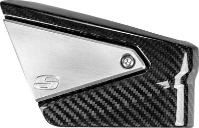 Kåpa tändspole Saddlemen kolfiber blank Softail 18-upp, Touring 23-upp