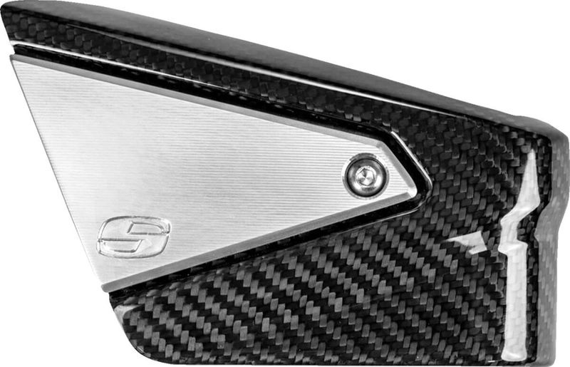 Kåpa tändspole Saddlemen kolfiber blank Softail 18-upp, Touring 23-upp