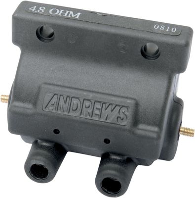 Tändspole Andrews 12V 4.8 svart 65-E78 Big Twin with points