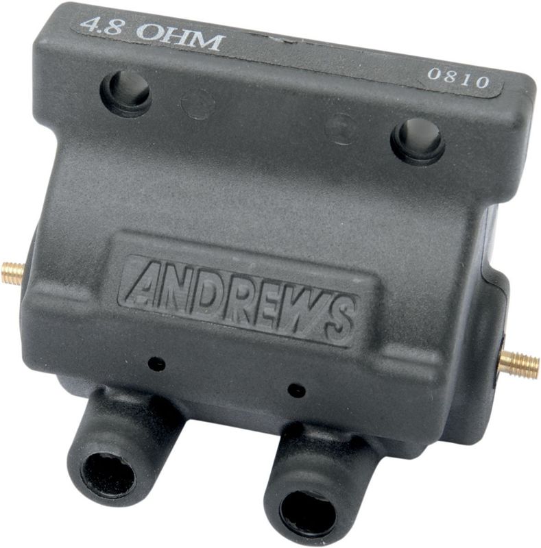Tändspole Andrews 12V 4.8 svart 65-E78 Big Twin with points