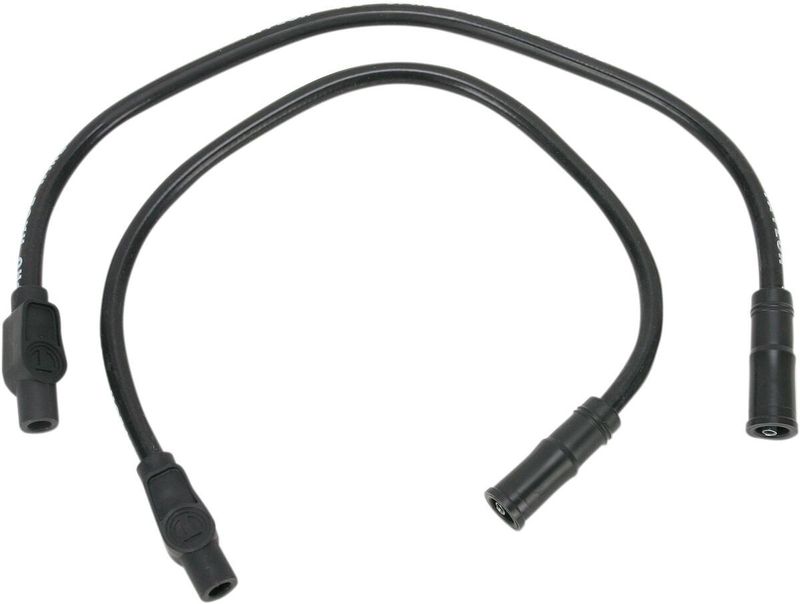 Kabelsats tändstift Sumax 409 Custom-Fit Touring 99-08, Sportster 04-06 svart