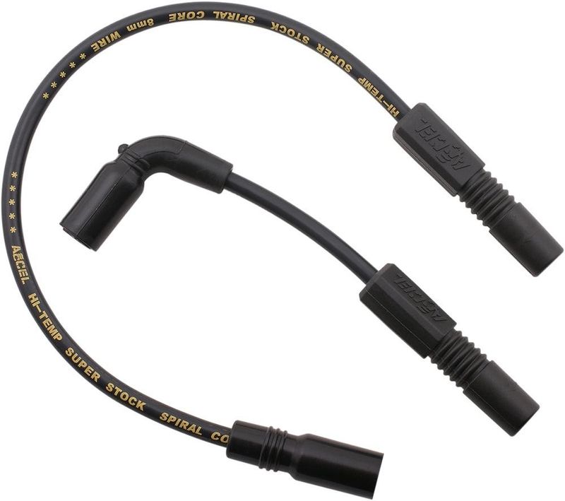 Kabelsats tändstift Accel 8 mm svart XR1200