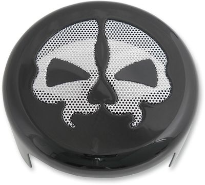 Kåpa signalhorn Drag Specialties Skull svart