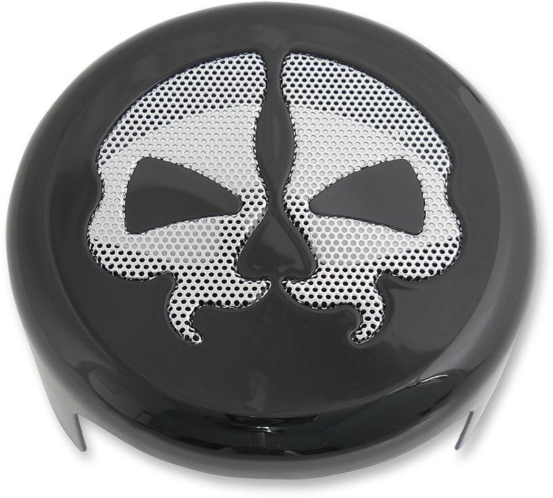 Kåpa signalhorn Drag Specialties Skull svart