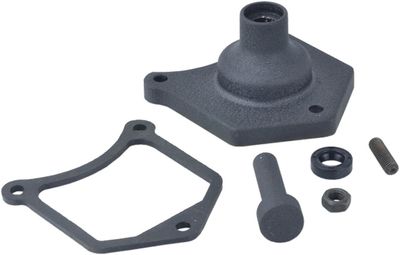 Gavelkåpa startmotor med startknapp Drag Specialties krackelsvart