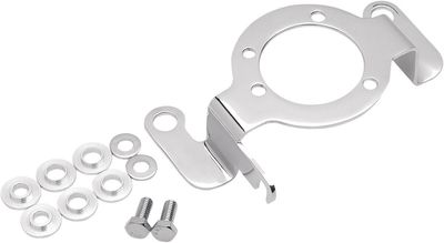 Stödfäste förgasare med chokevajerfäste Drag Specialties Mikuni krom H-D 92-06